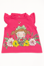 maglietta-fucsia-con-bimba-e-fiori-3-mesi