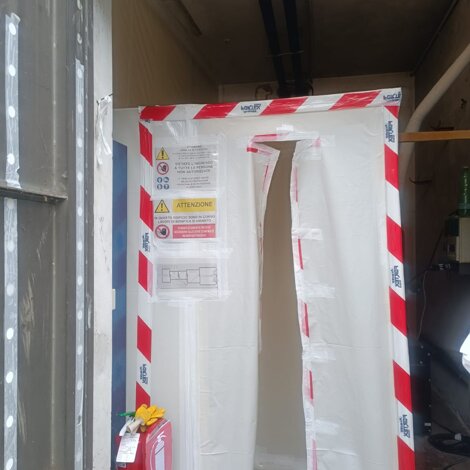 Rimozione sicura di tubature con amianto friabile