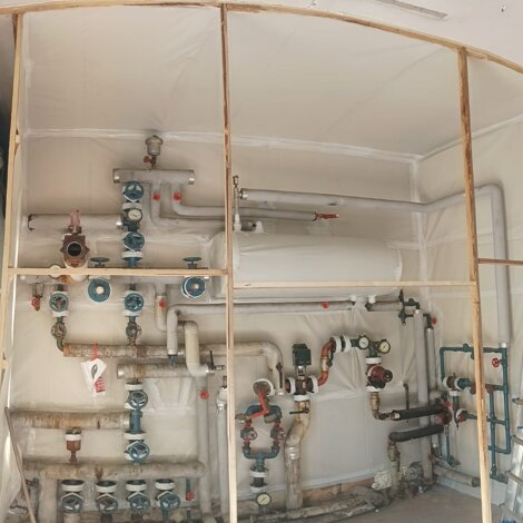 Tubature contenenti amianto da bonificare in cantiere