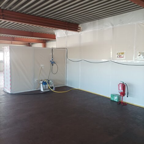 Rimozione sicura di tubature con amianto friabile