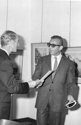 Roma in via Margutta anno 1967 con l'attore Ivano Staccioli