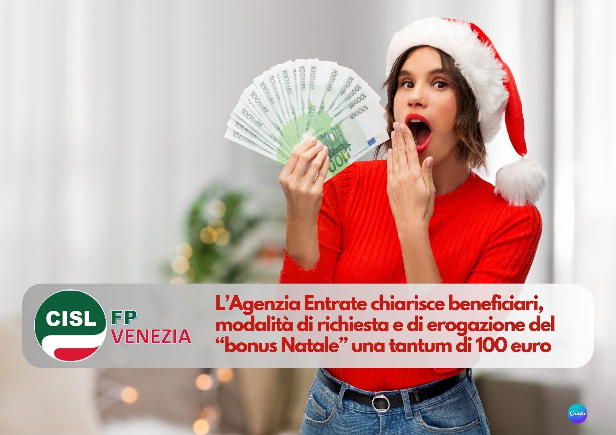 CISL FP Venezia. Bonus Natale: a chi spetta e come può essere richiesto. Aggiornato a Novembre CISL FP Venezia. Bonus Natale: a chi spetta e come può essere richiesto. Aggiornato a Novembre