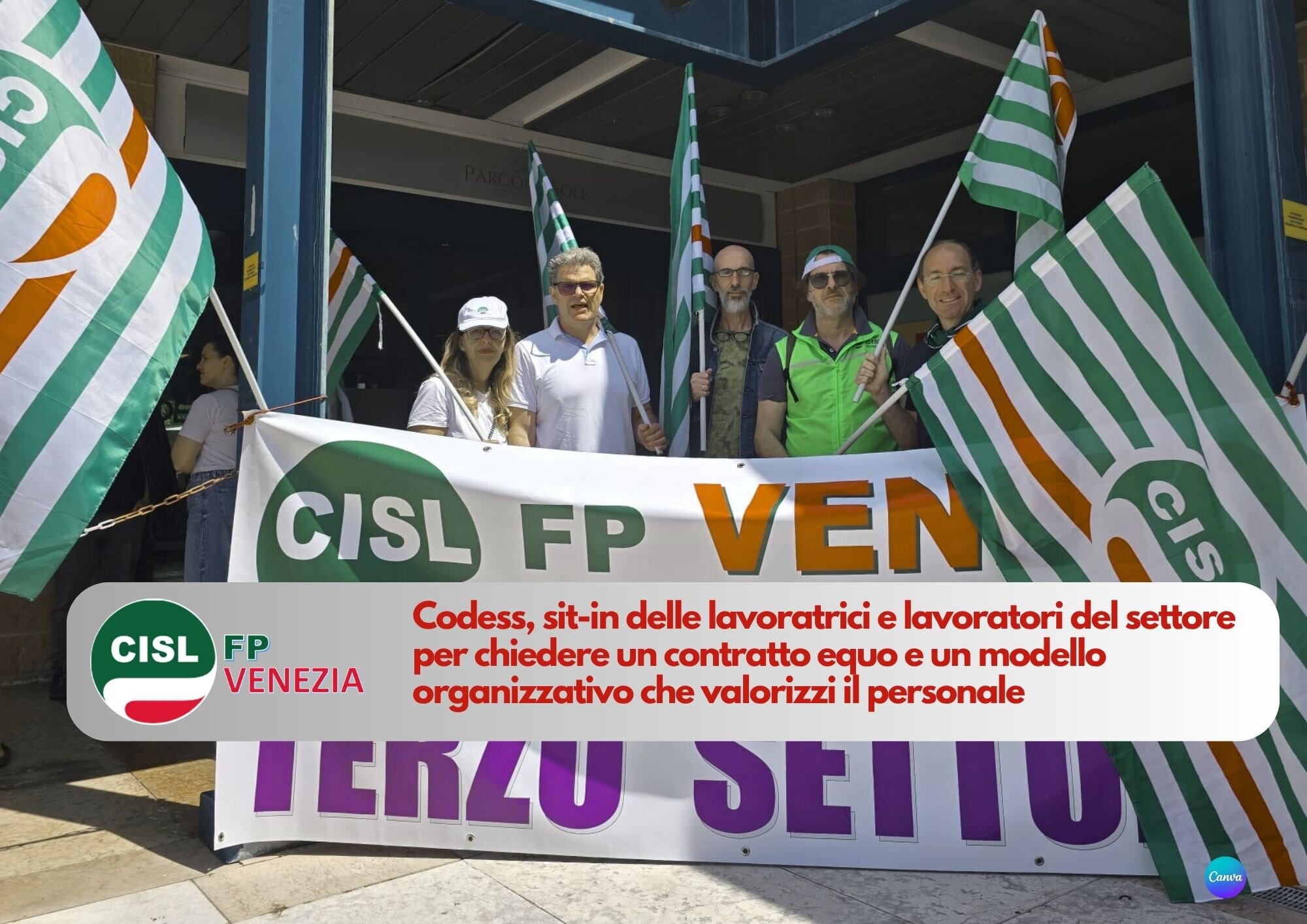 CISL FP Venezia. Vertenza Codess Sociale: sit-in per un contratto equo e relazioni sindacali trasparenti