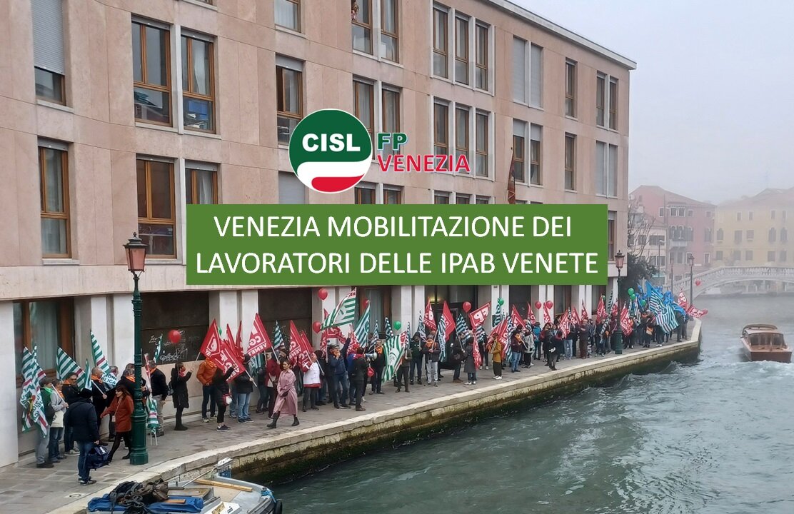 CISL FP Venezia. Mobilitazione dei lavoratori delle Ipab Venete. Delegazione sale a Palazzo Balbi CISL FP Venezia. Mobilitazione dei lavoratori delle Ipab Venete. Delegazione sale a Palazzo Balbi