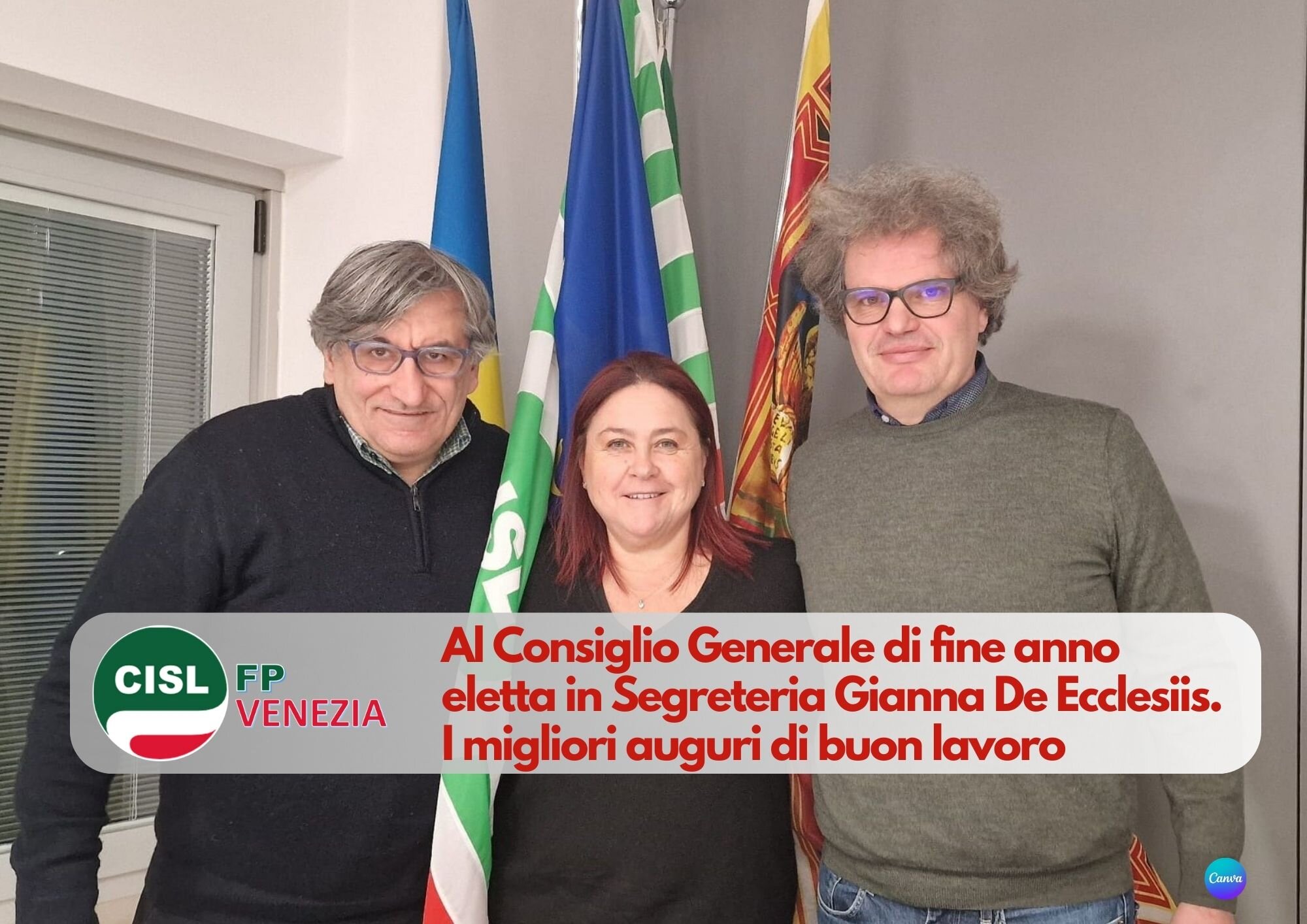 CISL FP Venezia. Gianna De Ecclesiis eletta nella Segreteria CISL FP provinciale veneziana CISL FP Venezia. Gianna De Ecclesiis eletta nella Segreteria CISL FP provinciale veneziana