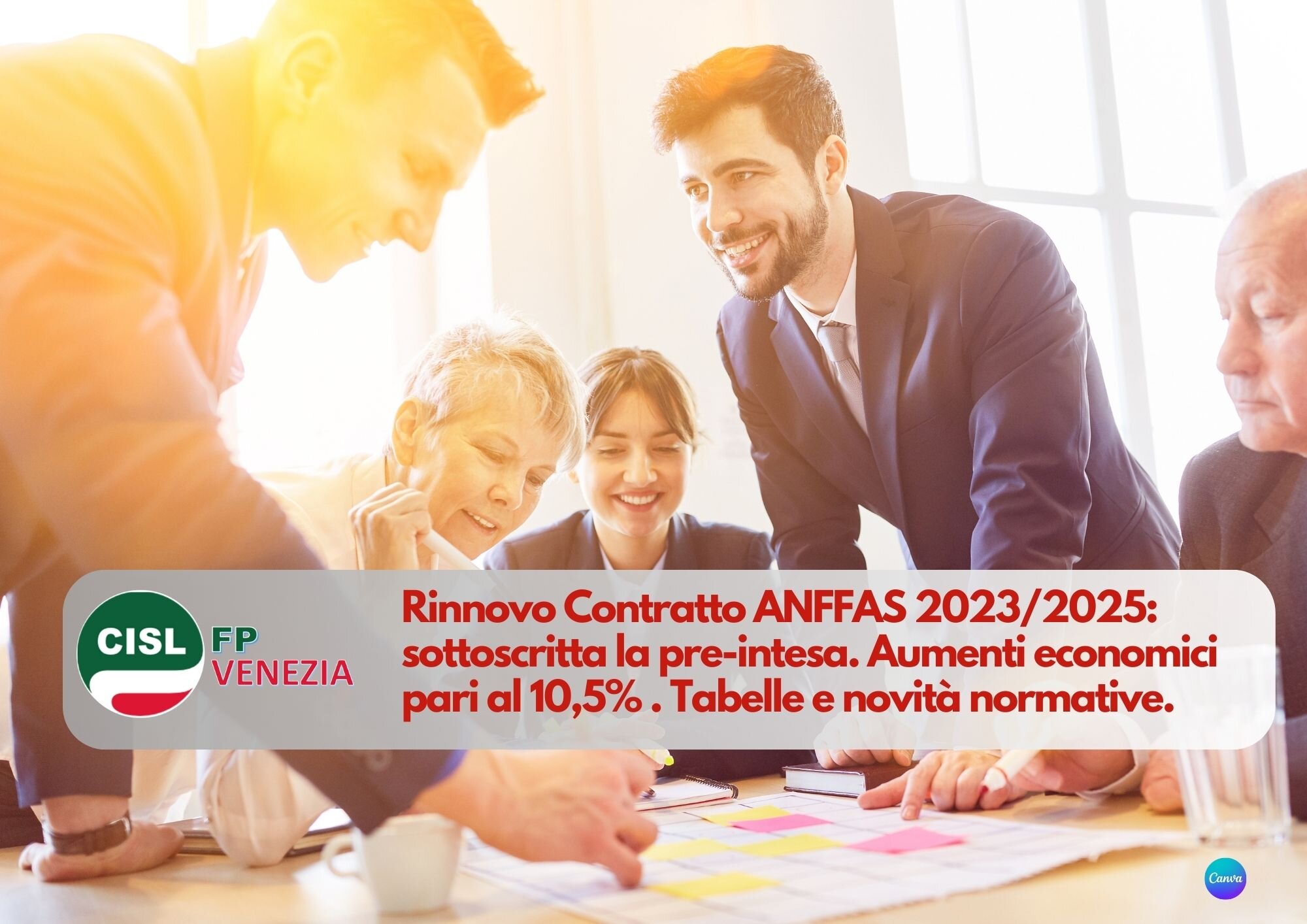 CISL FP Venezia. Rinnovo Contratto ANFFAS 2023/2025: sottoscritta la pre-intesa. I dettagli CISL FP Venezia. Rinnovo Contratto ANFFAS 2023/2025: sottoscritta la pre-intesa. I dettagli