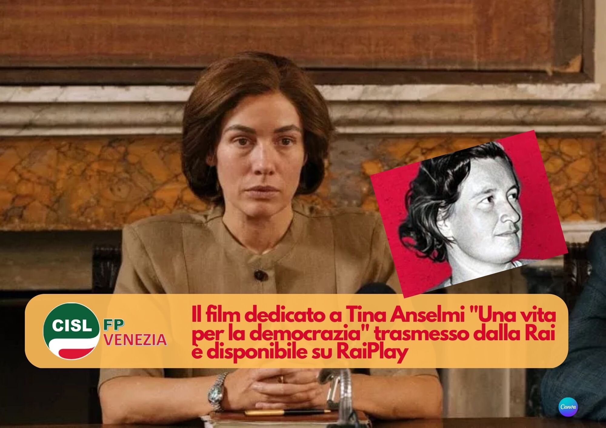 CISL FP Venezia. A Tina Anselmi è dedicato il film di Luciano Manuzzi "Una vita per la democrazia" CISL FP Venezia. A Tina Anselmi è dedicato il film di Luciano Manuzzi "Una vita per la democrazia"