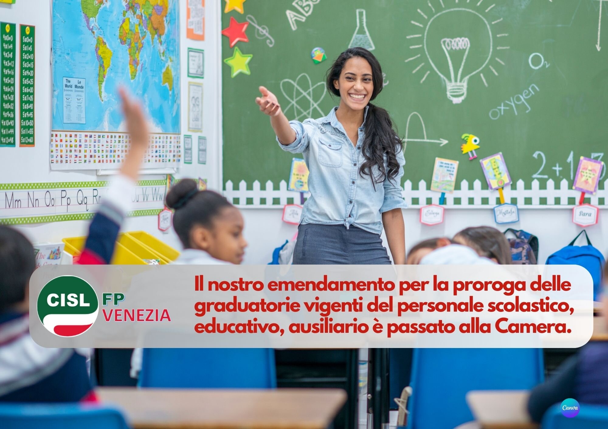 CISL FP Venezia. Educativo Scolastico: emendamento proroga graduatorie vigenti passa alla Camera CISL FP Venezia. Educativo Scolastico: emendamento proroga graduatorie vigenti passa alla Camera