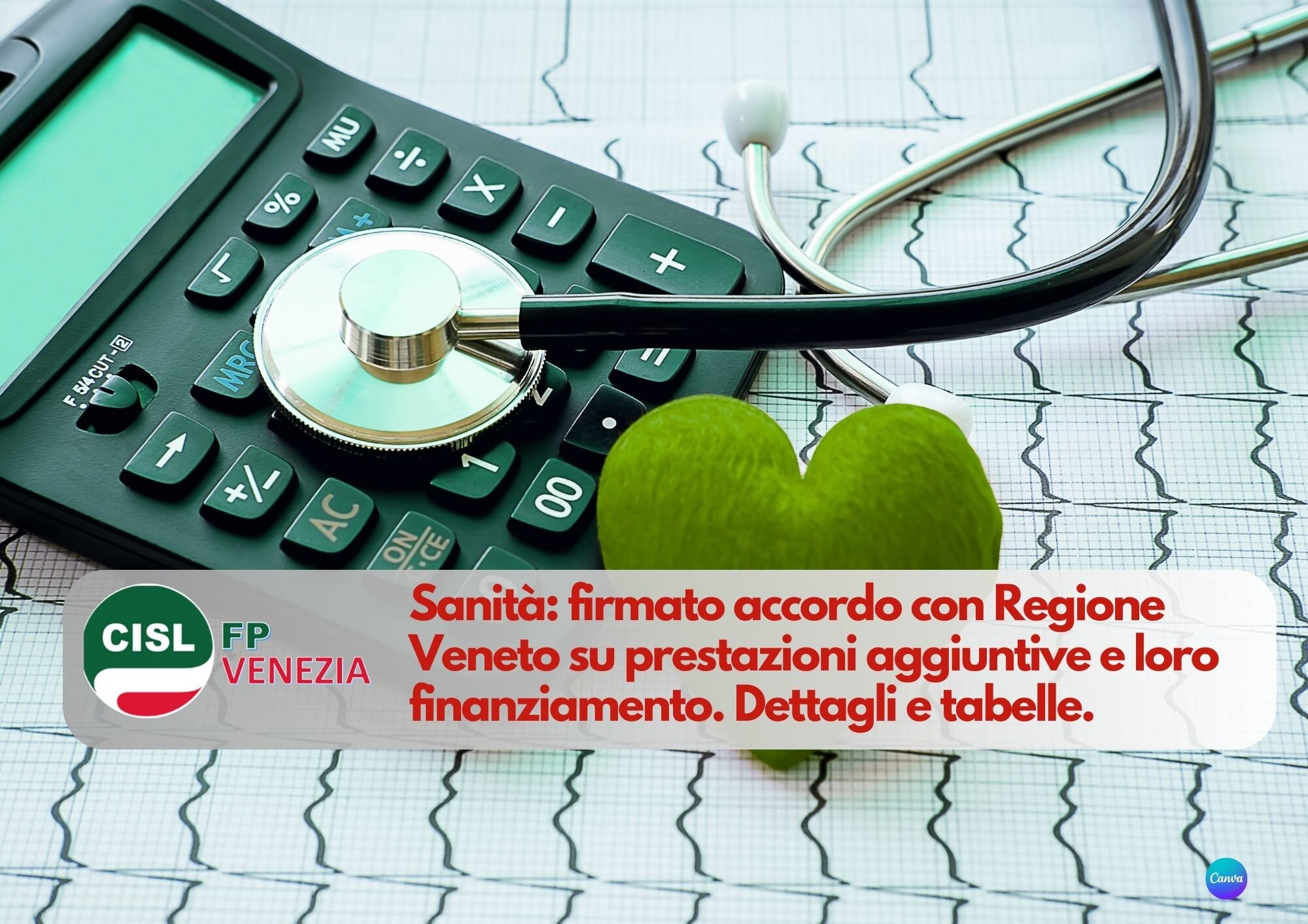 CISL FP Venezia. Sanità: firmato accordo Regione Veneto prestazioni aggiuntive e loro finanziamento CISL FP Venezia. Sanità: firmato accordo Regione Veneto prestazioni aggiuntive e loro finanziamento