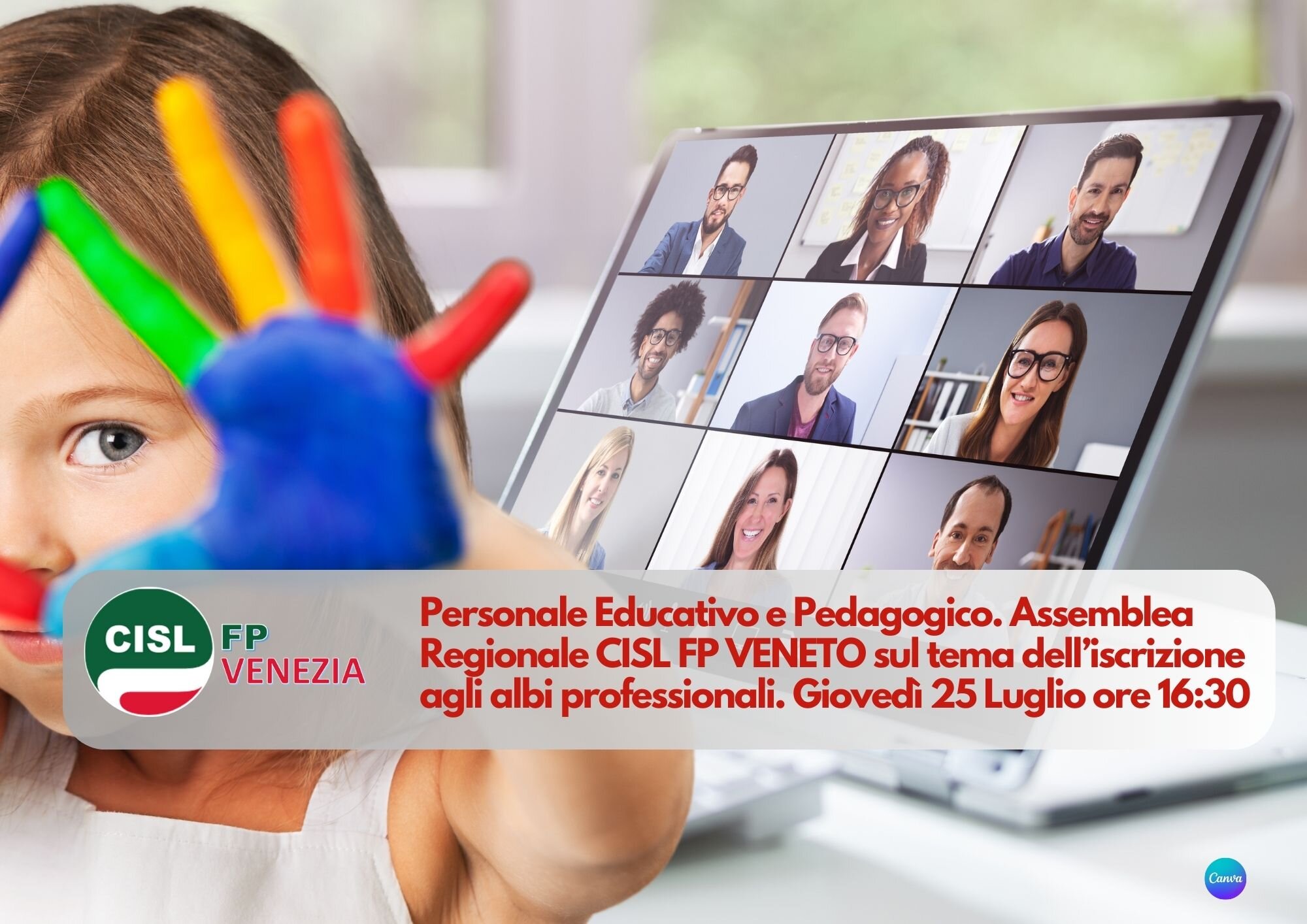 CISL FP Venezia. Personale educativo e pedagogico: 25 luglio ore 16.30 assemblea regionale sul tema dell'ordinamento CISL FP Venezia. Personale educativo e pedagogico: 25 luglio ore 16.30 assemblea regionale sul tema dell'ordinamento