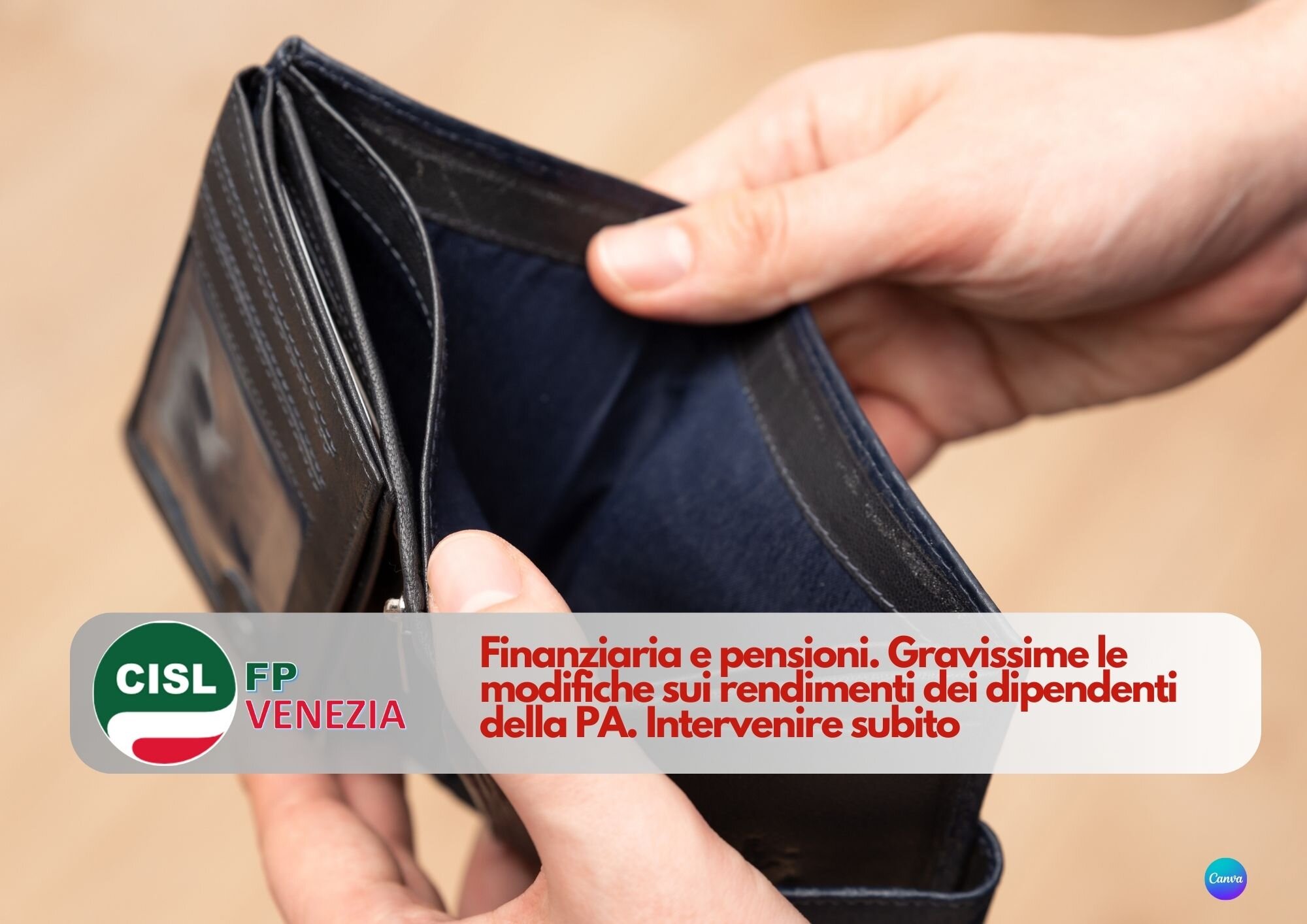 CISL FP Venezia. Gravissime le modifiche sui rendimenti dei dipendenti della PA. Intervenire subito CISL FP Venezia. Gravissime le modifiche sui rendimenti dei dipendenti della PA. Intervenire subito