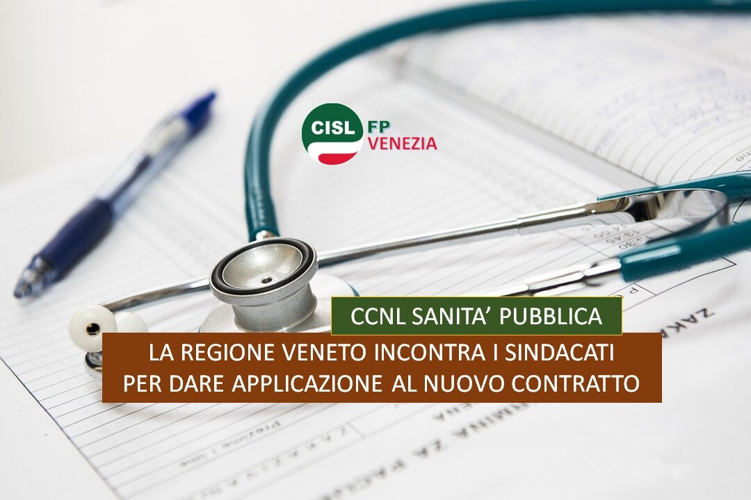 CISL FP Venezia. Sanità incontro 9 novembre. Si accelera per dare applicazione al nuovo Contratto CISL FP Venezia. Sanità incontro 9 novembre. Si accelera per dare applicazione al nuovo Contratto