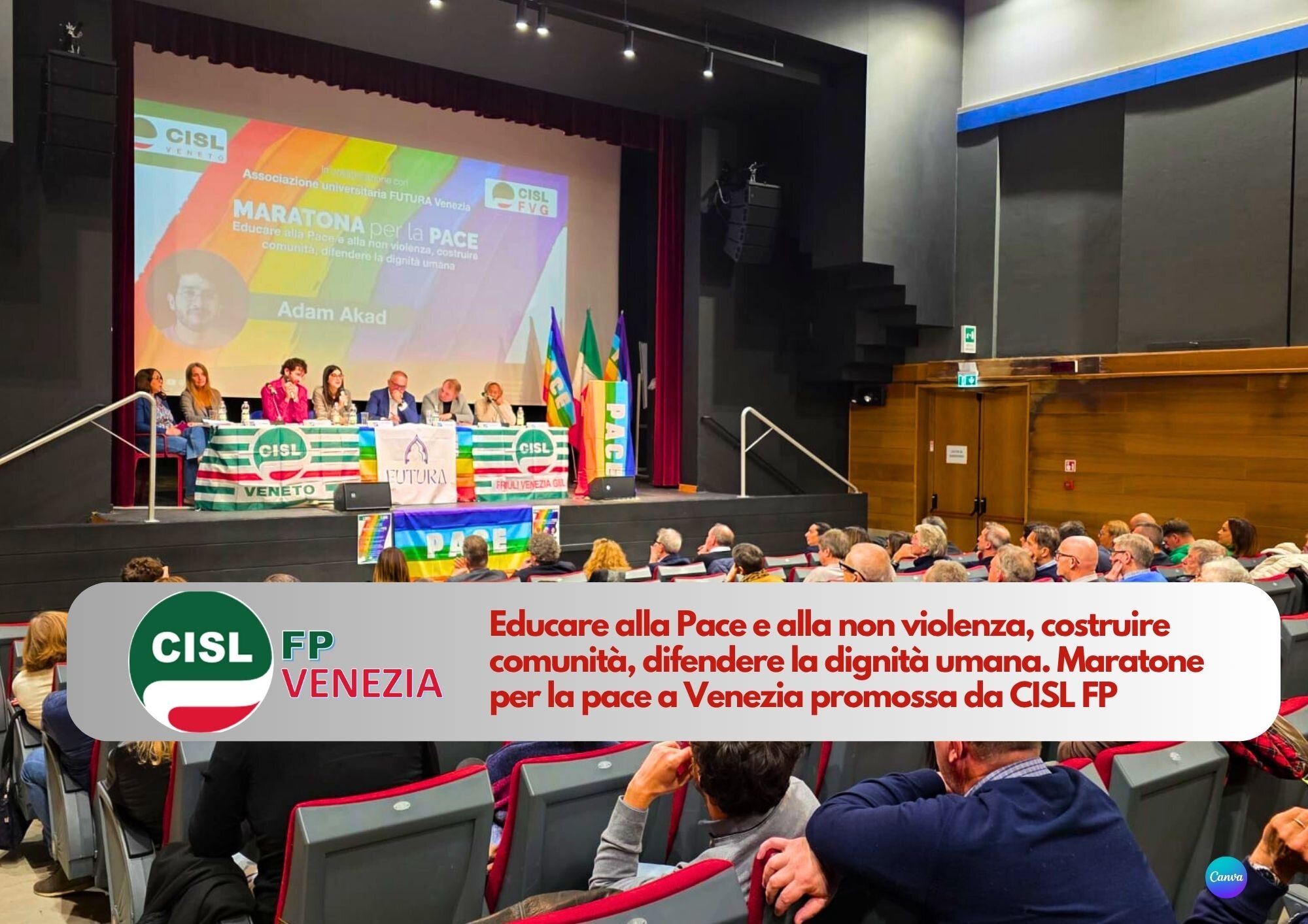 CISL FP Venezia. Educare alla Pace e alla non violenza, costruire comunità, difendere la dignità umana