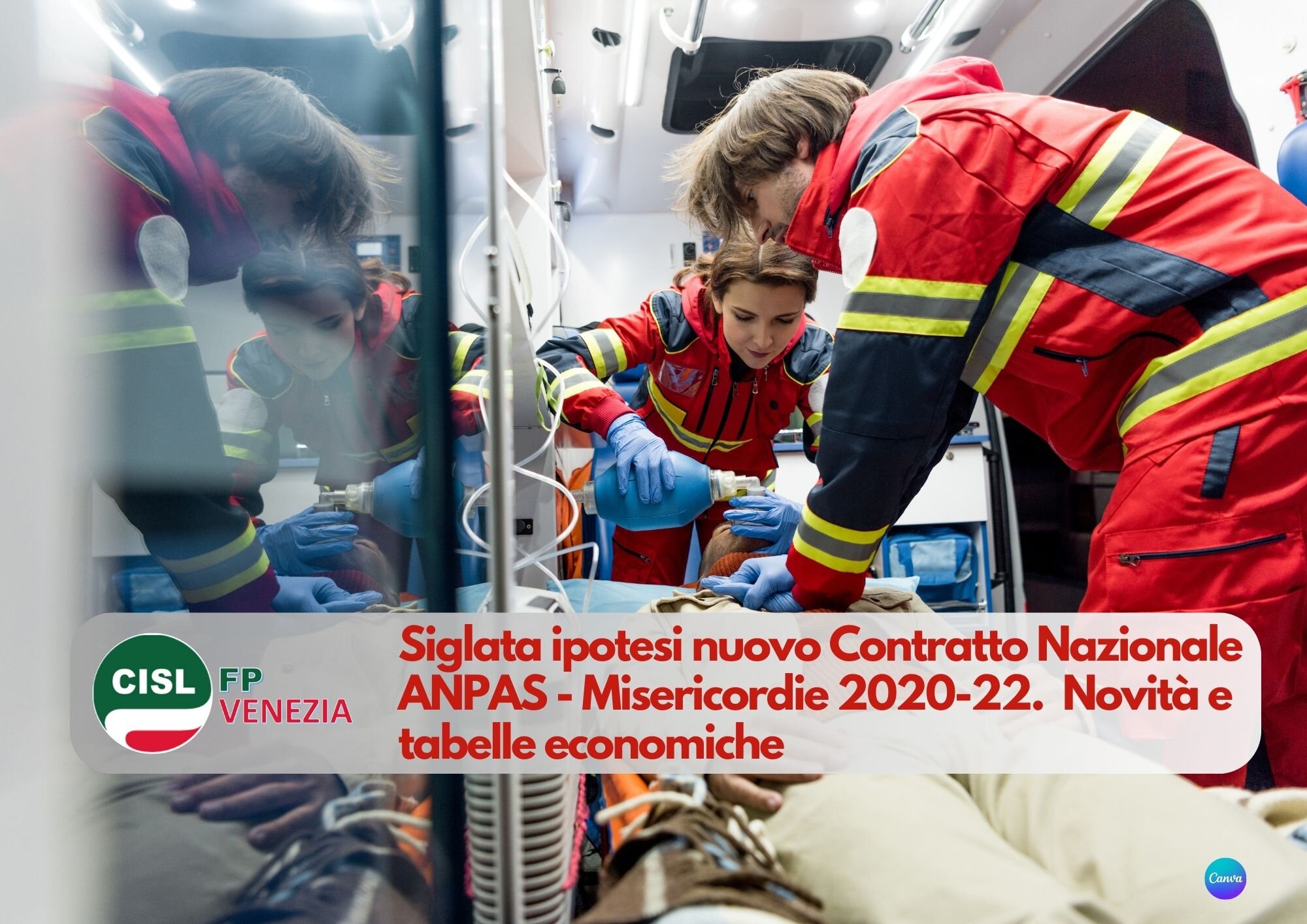 CISL FP Venezia. Siglata ipotesi nuovo Contratto Nazionale ANPAS - Misericordie 2020-22 CISL FP Venezia. Siglata ipotesi nuovo Contratto Nazionale ANPAS - Misericordie 2020-22