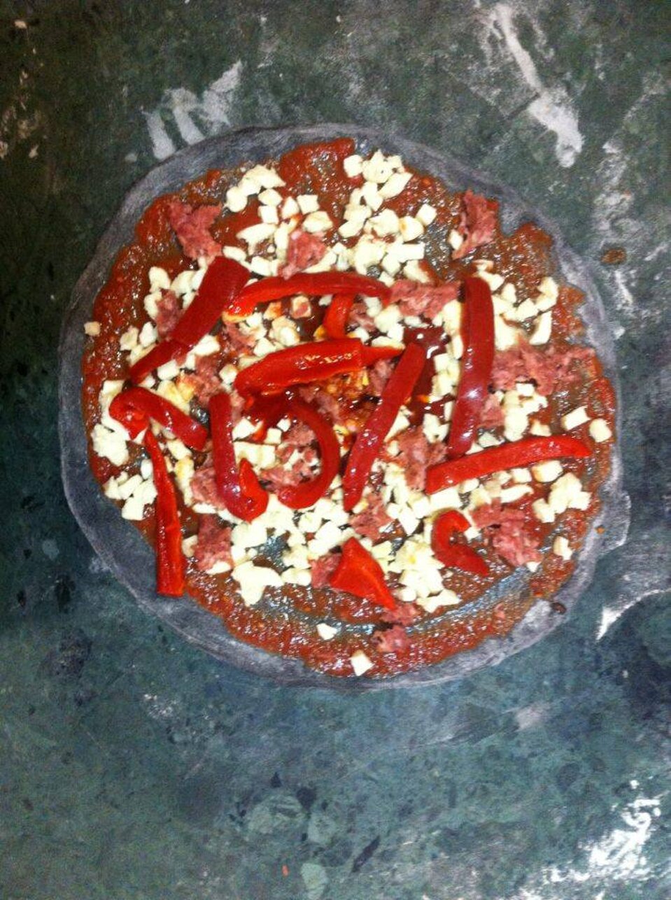 Pizza al Carbone Vegetale