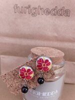 orecchino-base-argentata-con-broccato-fiore-rosso