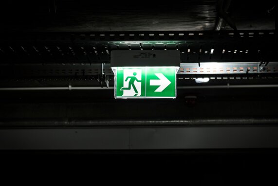 Illuminazione di emergenza di una via di esodo