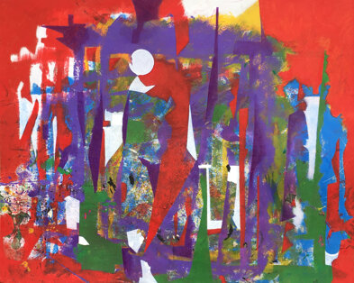 cantata a due voci - olio su cartone - 82 x 66 cm - 2022.jpeg