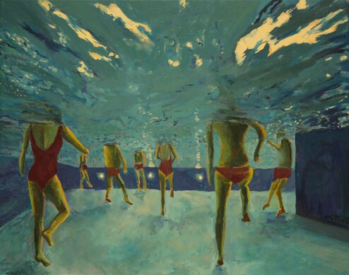 in piscina, olio su tela, 50 x 40 cm, 2024 25 (5).jpeg