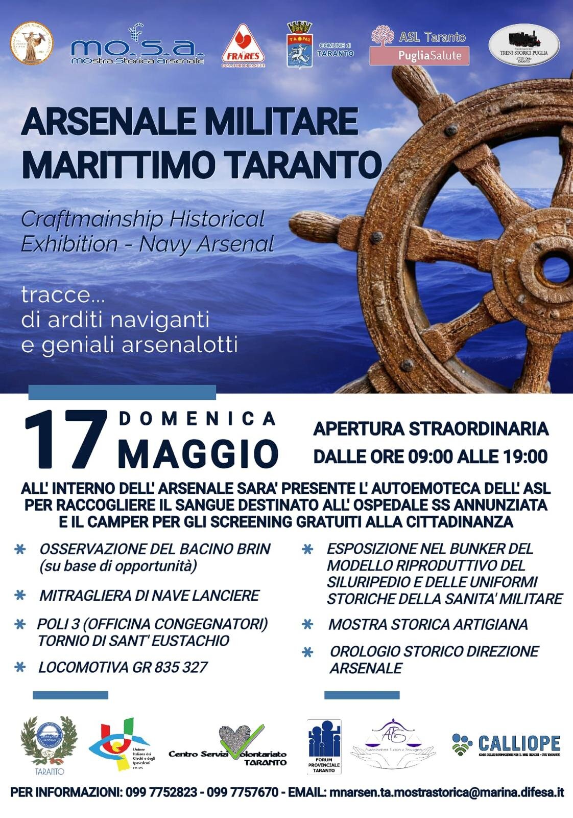 Taranto apre il suo cuore marinaro: l’Arsenale si racconta tra storia, ingegno e solidarietà