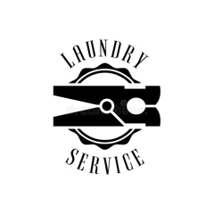 segno-bianco-e-nero-per-il-servizio-di-lavaggio-secco-e-della-lavanderia-con-la-molletta-per-il-bucato-80311546