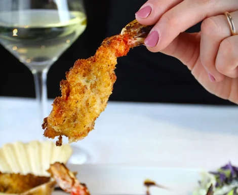 Misto mare gratinato di cozze, calamari e gamberi