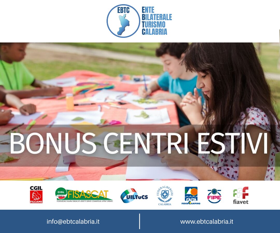 CONTRIBUTO CENTRI ESTIVI - ANNO 2024 CONTRIBUTO CENTRI ESTIVI - ANNO 2024