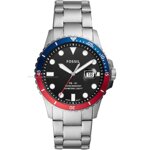 fossil-ref-fs5657-quarzo-acciaio-bracciale-acciaio-uomo-ghieri-rossoblue