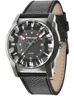 police-gravity-r1451232002-quarzo-acciaio-46mm-nero-cinturino-nero