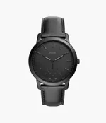fossil-fs5445-quarzo-acciaio-pvd-nero-uomo-cinturino-pelle
