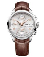 baume-mercier-clifton-chronograph-m0ao10129-automatico-acciaio-cassa-43mm-cinturino-coccodrillo