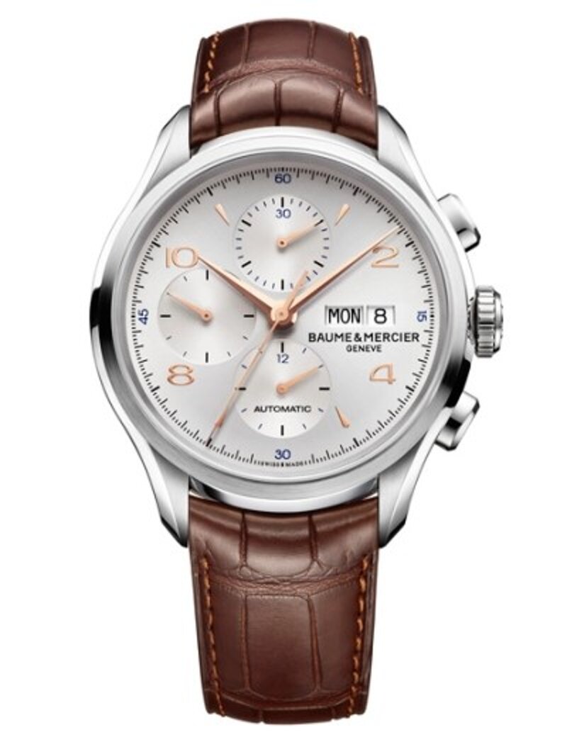 baume-mercier-clifton-chronograph-m0ao10129-automatico-acciaio-cassa-43mm-cinturino-coccodrillo