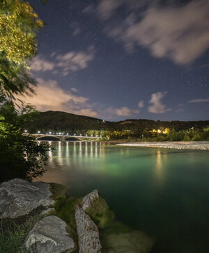 Il fiume Trebbia a Travo (Pc)