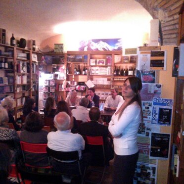 Carlotta La Porta alla presentazione del libro 