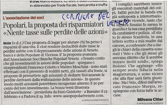articolocorrieredelveneto23-01-2016 articolocorrieredelveneto23-01-2016