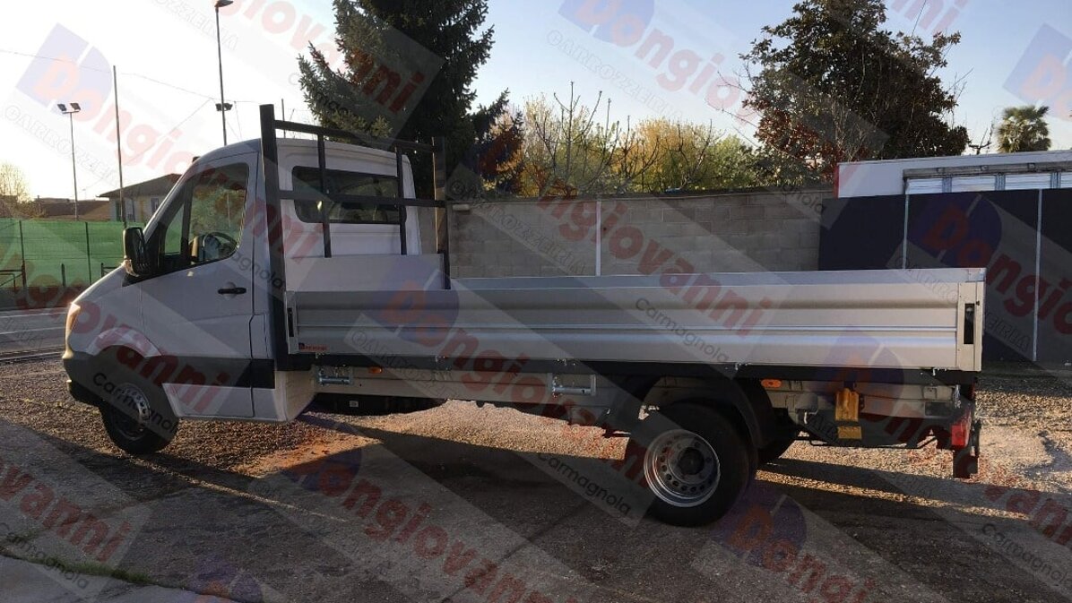 cassone fisso, sponde in alluminio anodizzato
