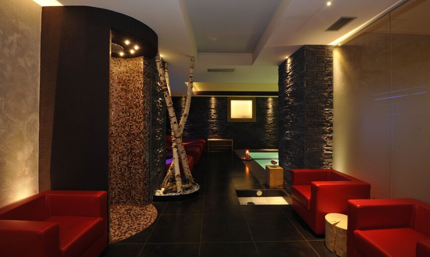 Ambiente relax dell’area wellness dell’Hotel Avio