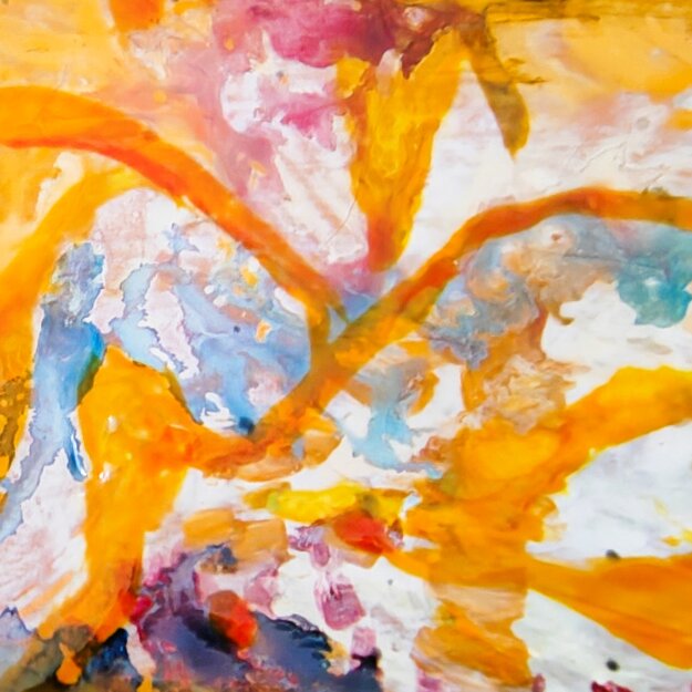 Particolari di quadri astratti dai colori solari , luminosi ed eterei. Pittura in rilievo. Particolari di quadri astratti dai colori solari , luminosi ed eterei. Pittura in rilievo.