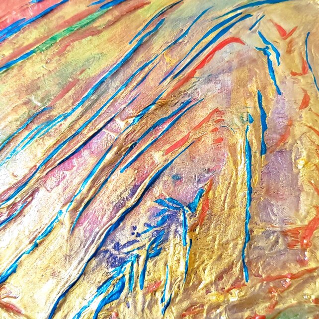 Particolari di quadri astratti dai colori solari , luminosi ed eterei. Pittura in rilievo. Particolari di quadri astratti dai colori solari , luminosi ed eterei. Pittura in rilievo.