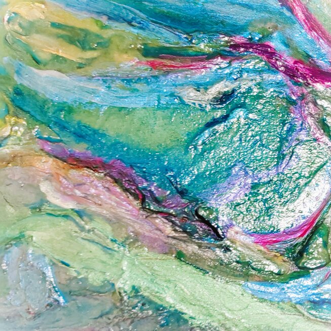 Particolari di quadri astratti dai colori solari , luminosi ed eterei. Pittura in rilievo. Particolari di quadri astratti dai colori solari , luminosi ed eterei. Pittura in rilievo.