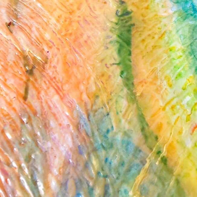 Particolari di quadri astratti dai colori solari , luminosi ed eterei. Pittura in rilievo. Particolari di quadri astratti dai colori solari , luminosi ed eterei. Pittura in rilievo.