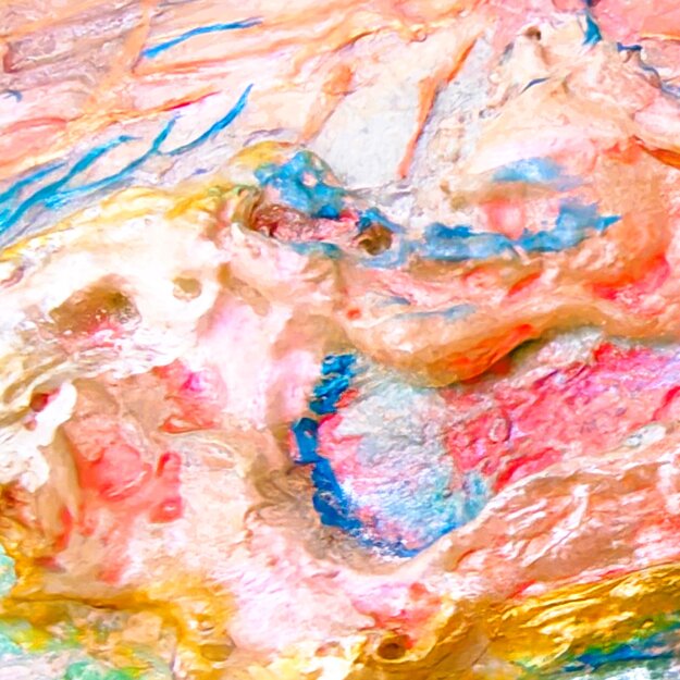 Particolari di quadri astratti dai colori solari , luminosi ed eterei. Pittura in rilievo. Particolari di quadri astratti dai colori solari , luminosi ed eterei. Pittura in rilievo.