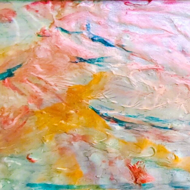 Particolari di quadri astratti dai colori solari , luminosi ed eterei. Pittura in rilievo. Particolari di quadri astratti dai colori solari , luminosi ed eterei. Pittura in rilievo.