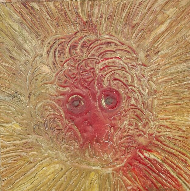 Particolari di quadri astratti dai colori solari , luminosi ed eterei. Pittura in rilievo. Particolari di quadri astratti dai colori solari , luminosi ed eterei. Pittura in rilievo.