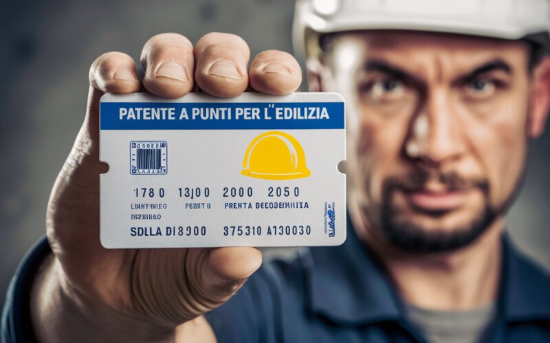 PATENTE A PUNTI NEI CANTIERI DAL PRIMO OTTOBRE: ecco il decreto attuativo