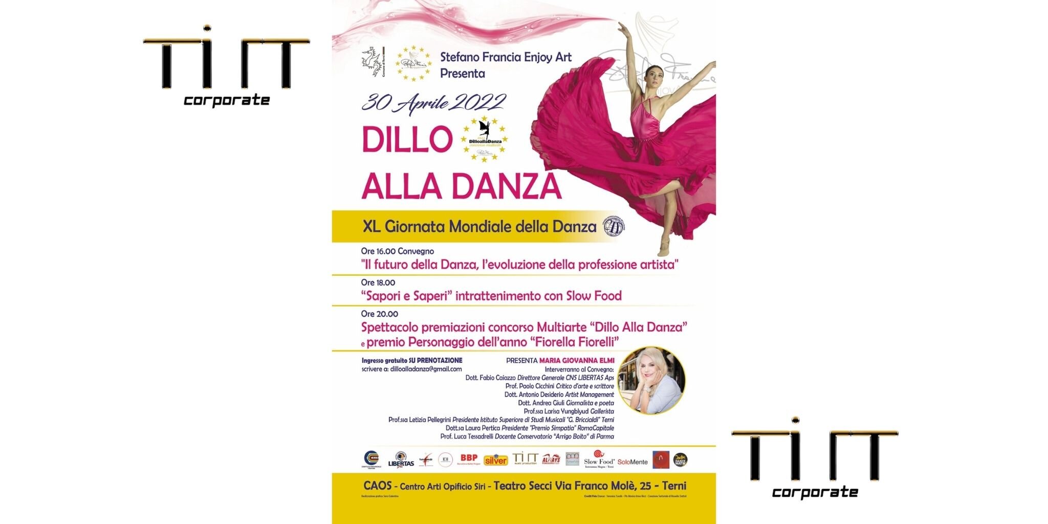 TILT Corporate e TILT Music Production sono partner del concorso multiartistico DILLO ALLA DANZA!!