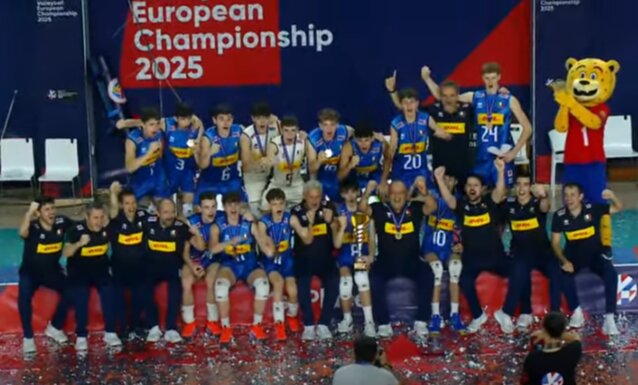ITALIA UNDER 16 MASCHILE CON 3 ATLETI DEL VOLLEY SASSUOLO IN ROSA CONQUISTA L'ORO AGLI EUROPEI IN ARMENIA