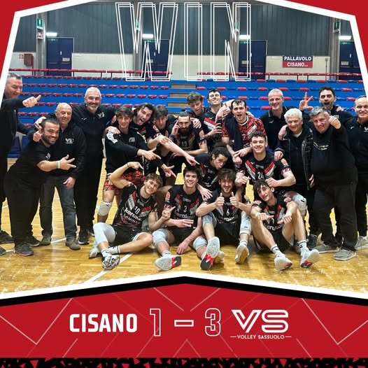 KERAKOLL SASSUOLO SENZA FRENI VINCE 3-1 FUORI CASA A CISANO