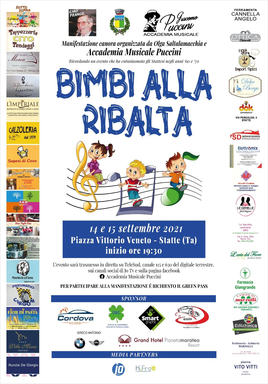 "Bimbi alla ribalta", a Statte concorso canoro per i più piccoli
