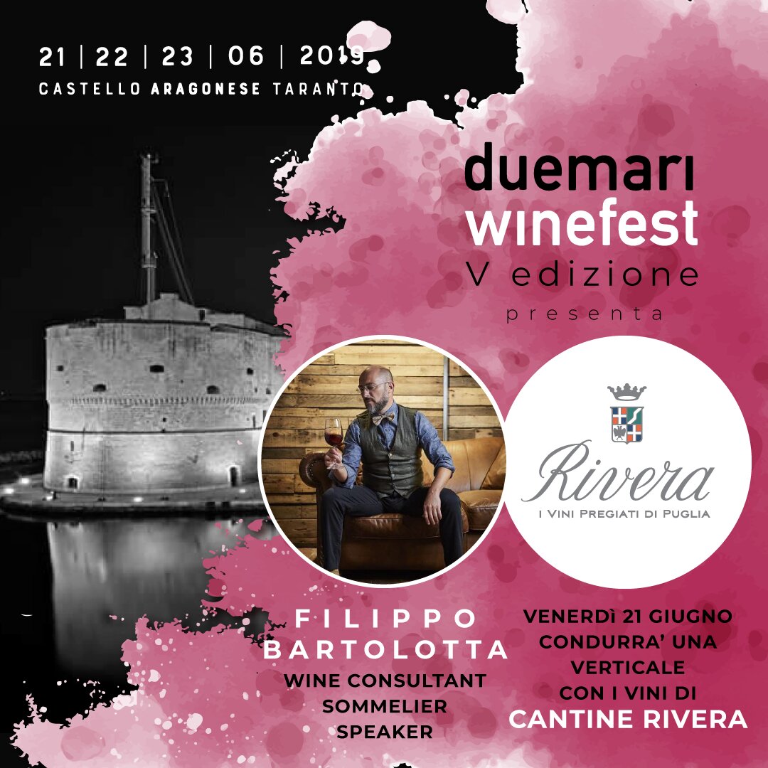 Filippo Bartolotta, l'uomo che ha fatto assaggiare i vini a Barack Obama, è l'ospite speciale della V Edizione del Due Mari WineFest